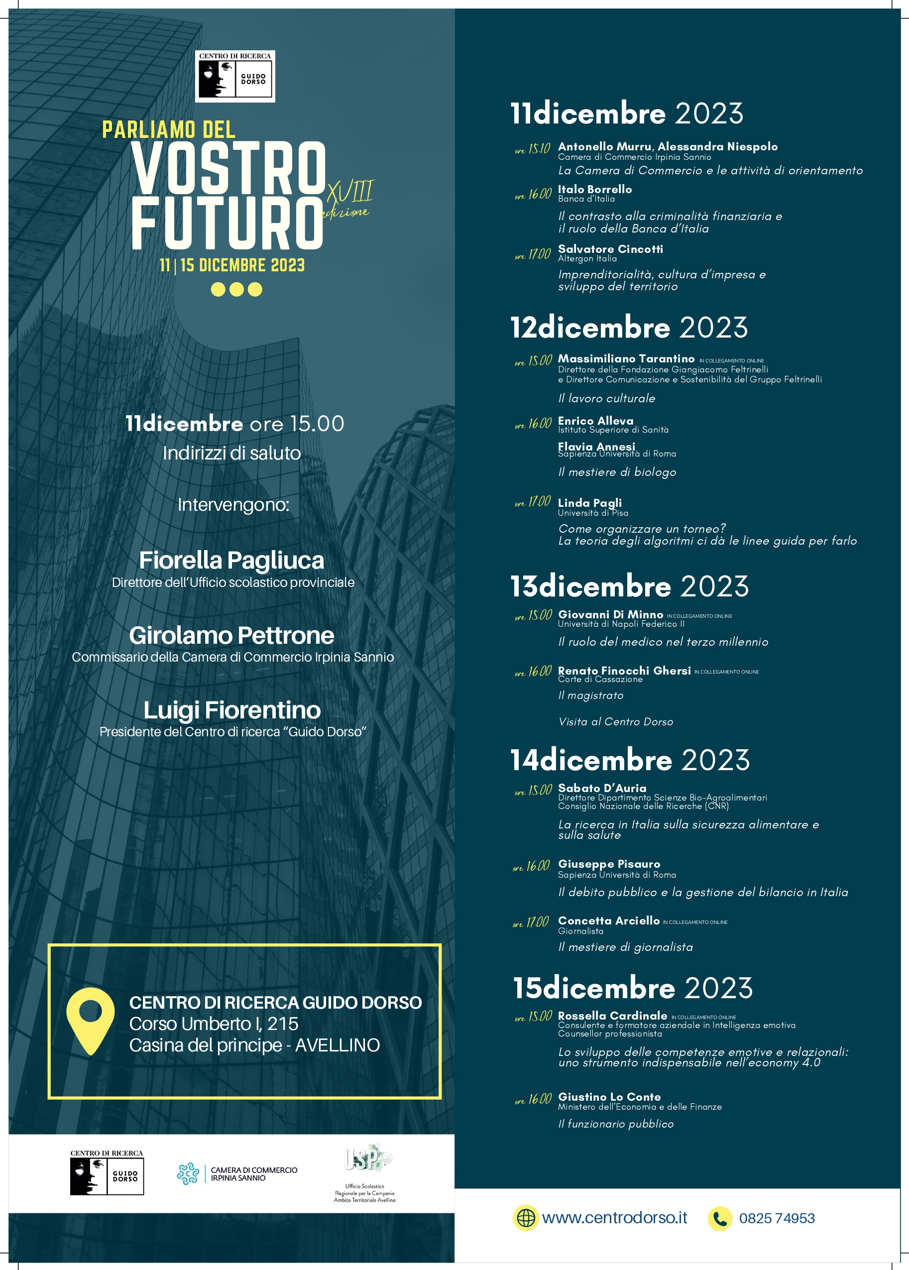 Parliamo del vostro futuro 2023 @ Avellino